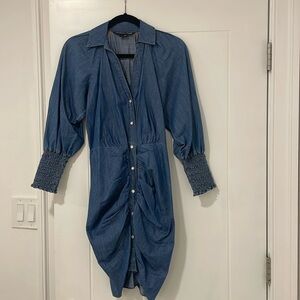 Veronica beard denim dress. very flattering! Sz 0